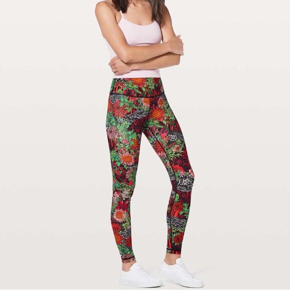 Lululemon Wunder Under Hi-Rise Tight 28" Zen Garden Multi - Picture 1 of 9